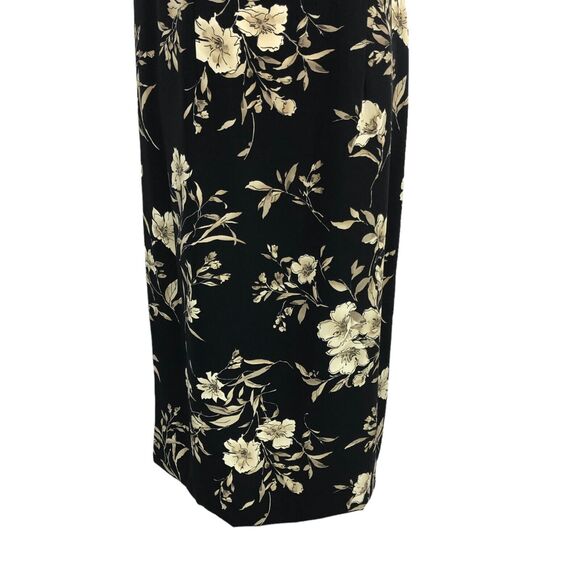 R&K Originals Career Maxi Shift Dress Jewel Neck Sleeveless Size 14W Vintage - Picture 7 of 10